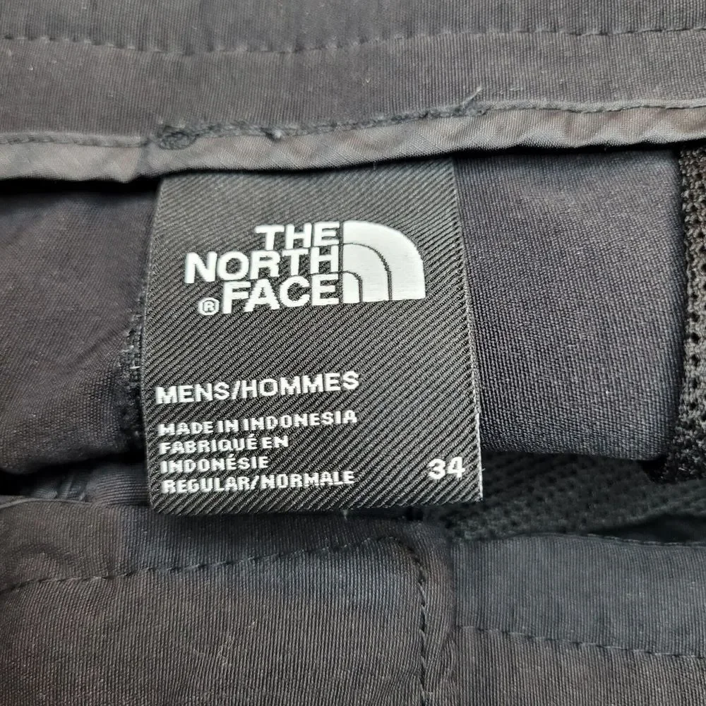 The North Face Chino Shorts Performance Black Fishing Hiking sz 34 Men's Outdoor